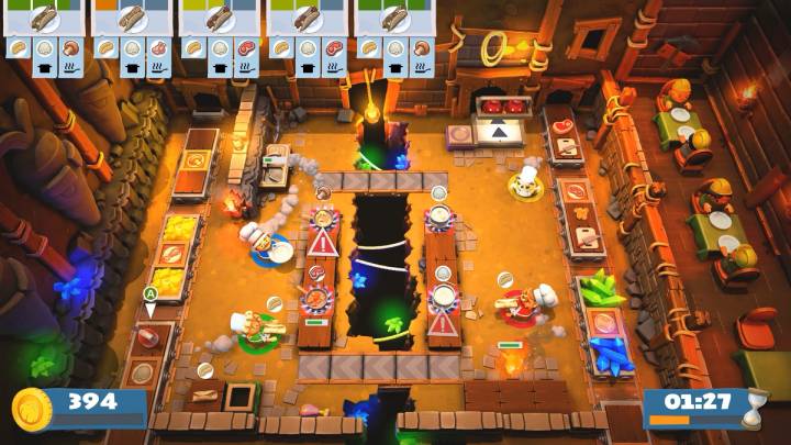 Overcooked 2'den oyun içi bir görüntü.